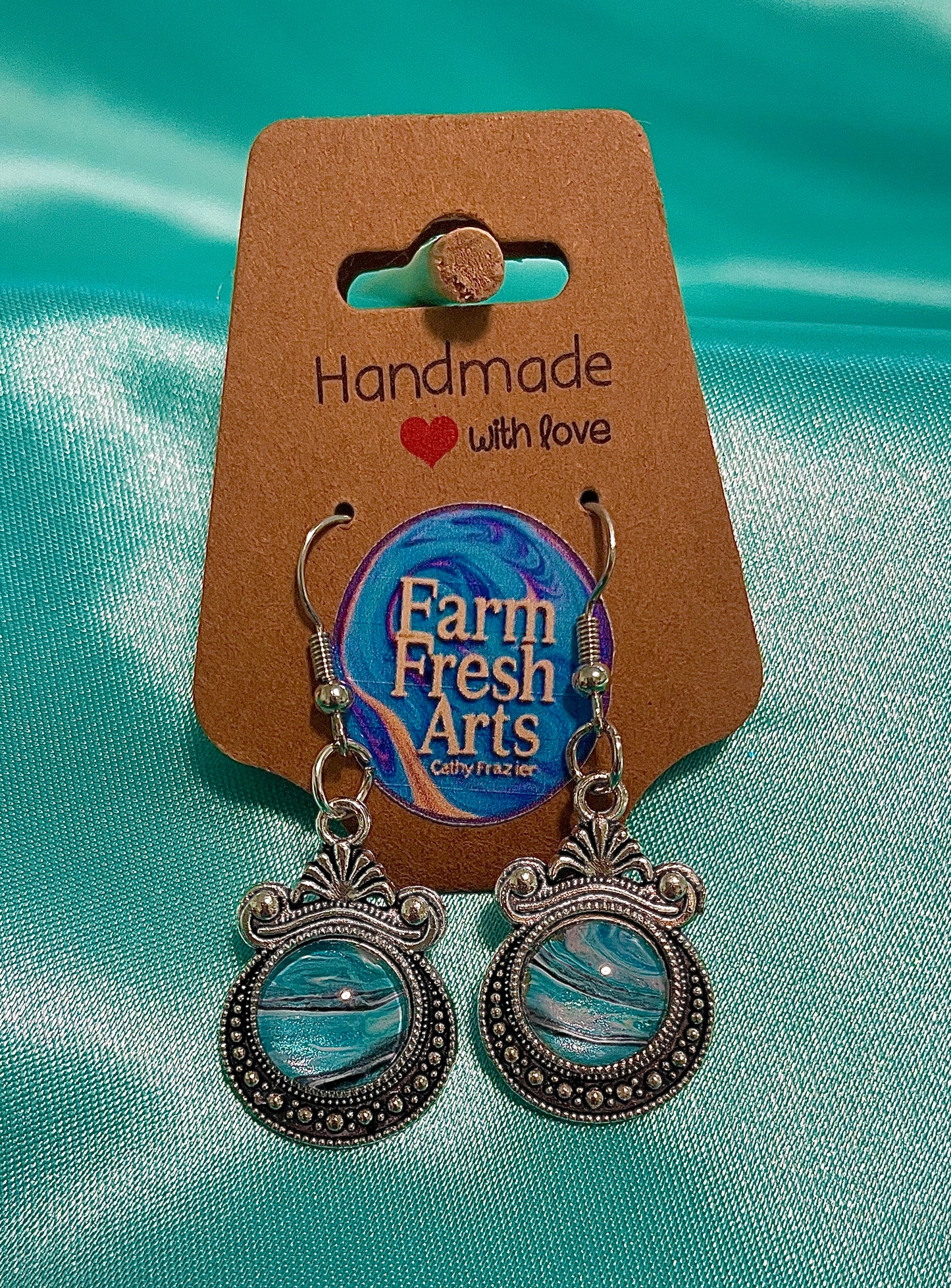 Blues & Black Earrings